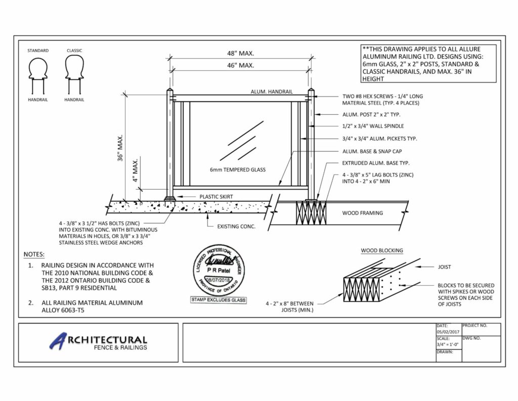 Aluminum Glass Railings Downloads-AF-3-