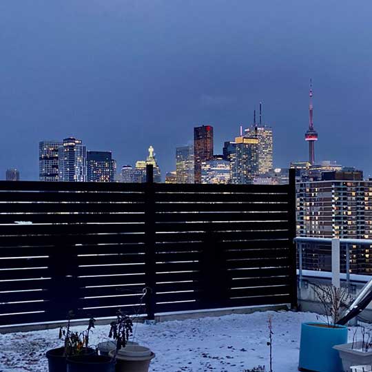 Aluminum-Semi-Privacy-Horizontal-Fence-Panels Installed in Ottawa